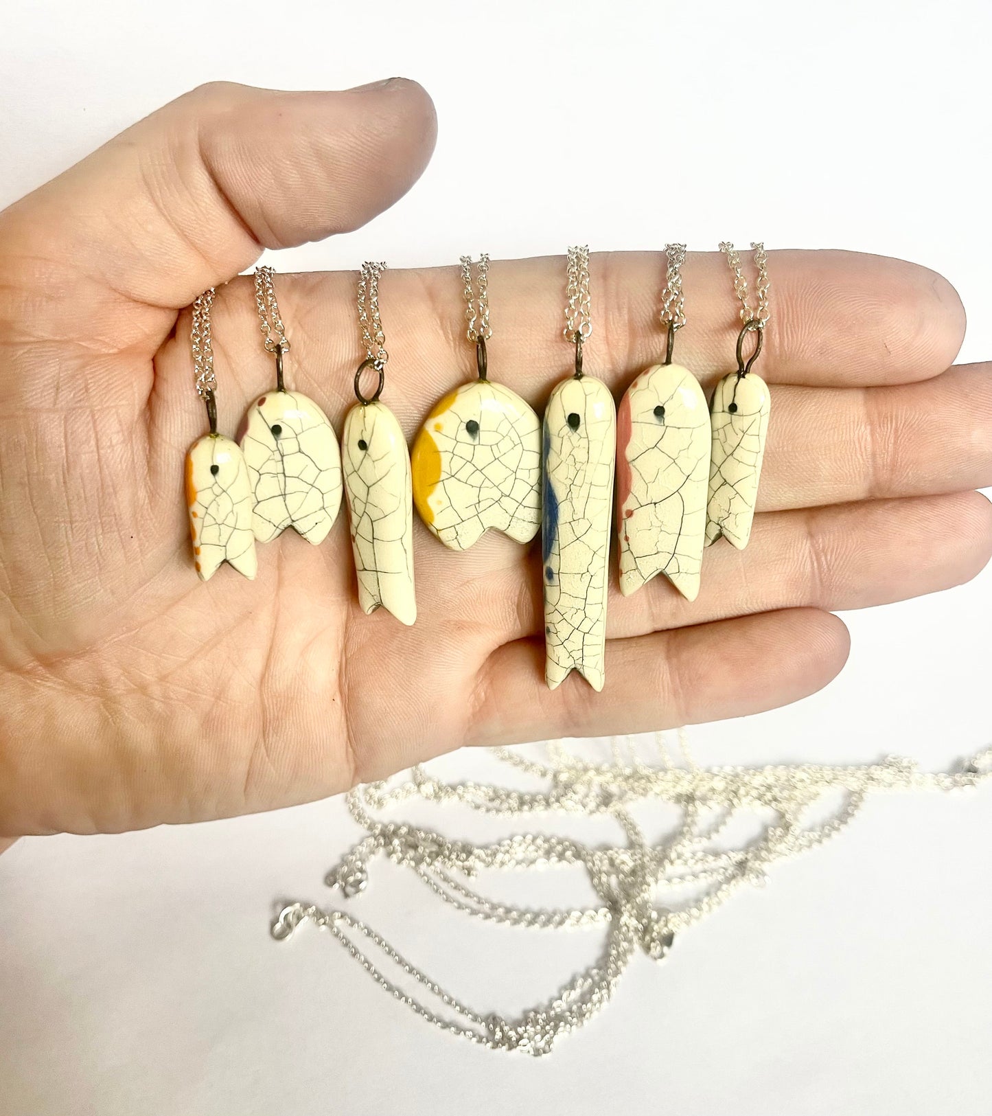 Salmon pink Fish Pendant