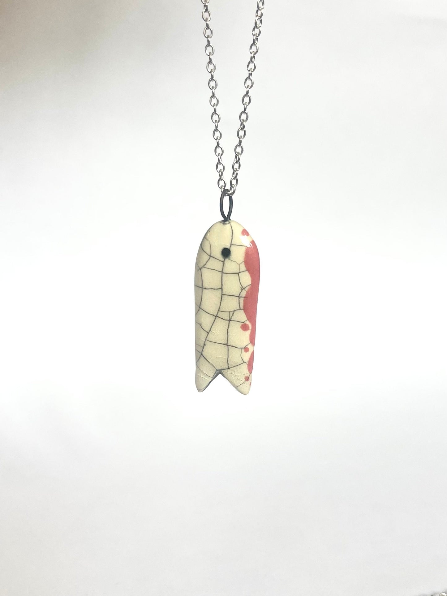Salmon pink Fish Pendant